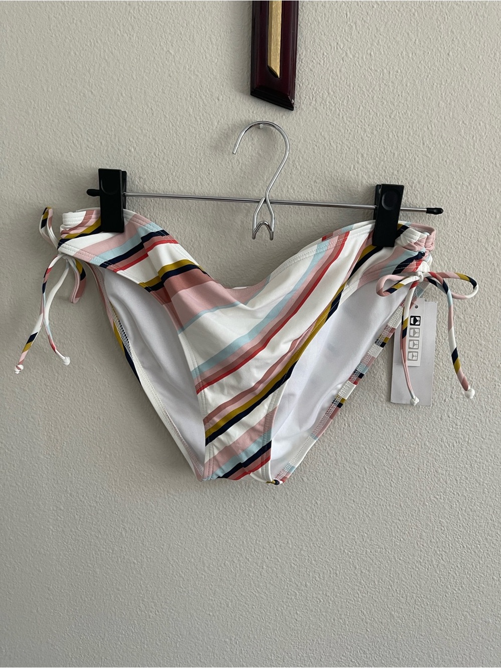 Roxy Women's Striped Tie-Side Shorts — Pink, White & Multi